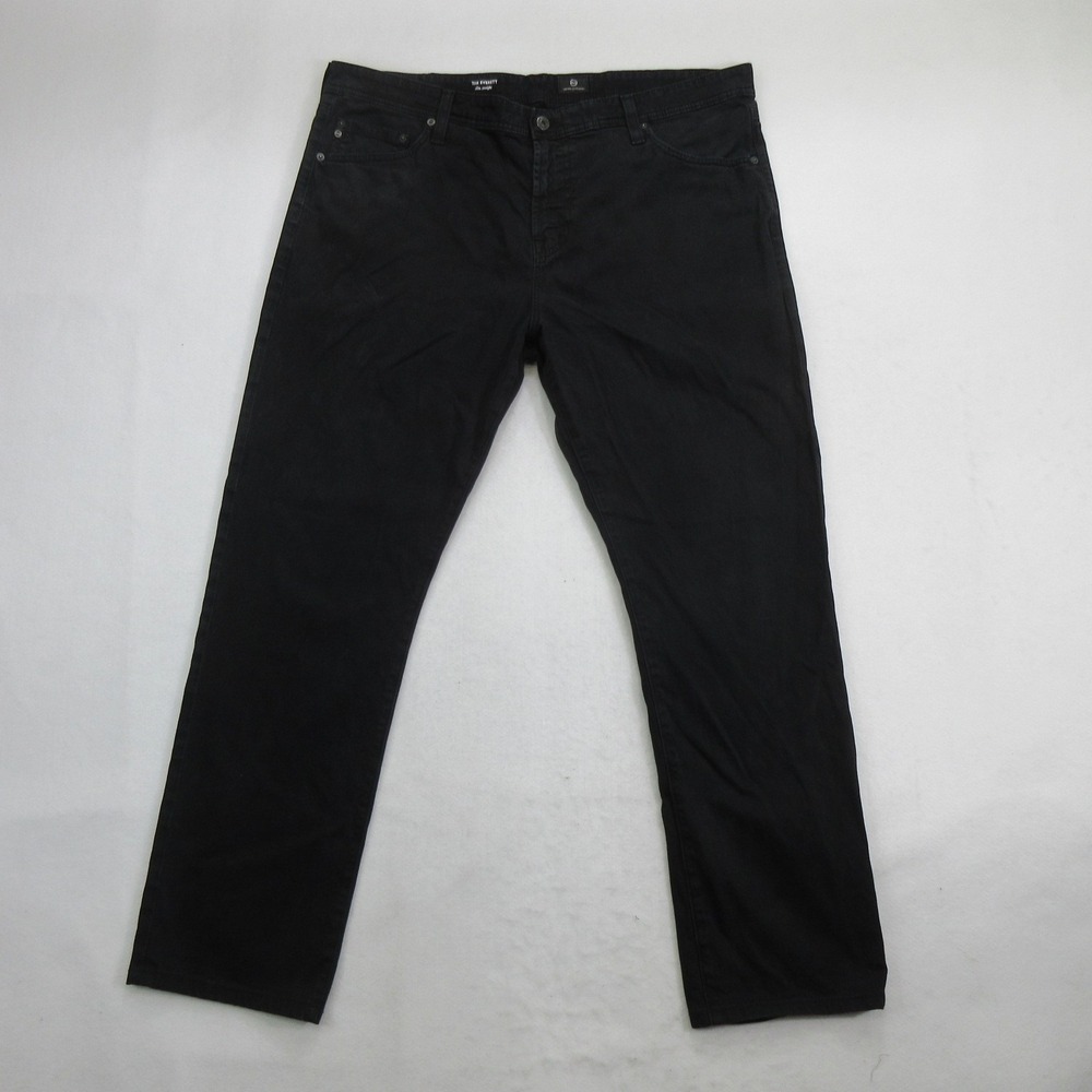 AG Adriano Goldschmied Men's Jeans 40x34 Black The Everett Slim Straight Stretch